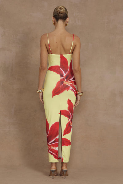 Deia Midi Dress - Yellow Lily - SHOPJAUS - JAUS