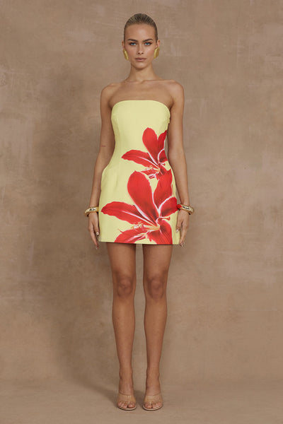 Prim Mini Dress - Yellow Lily - SHOPJAUS - JAUS