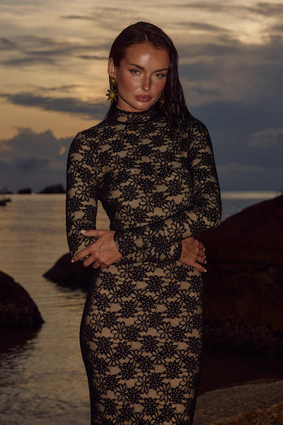 Maeya Maxi Dress - Black - SHOPJAUS - JAUS