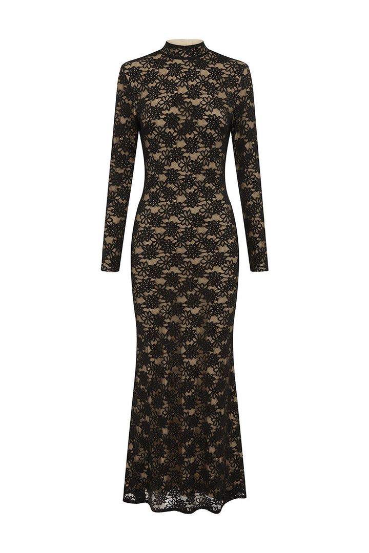 lace up back floral dress Madara Lace-Up Back Maxi Dress Floral Blue main image 0