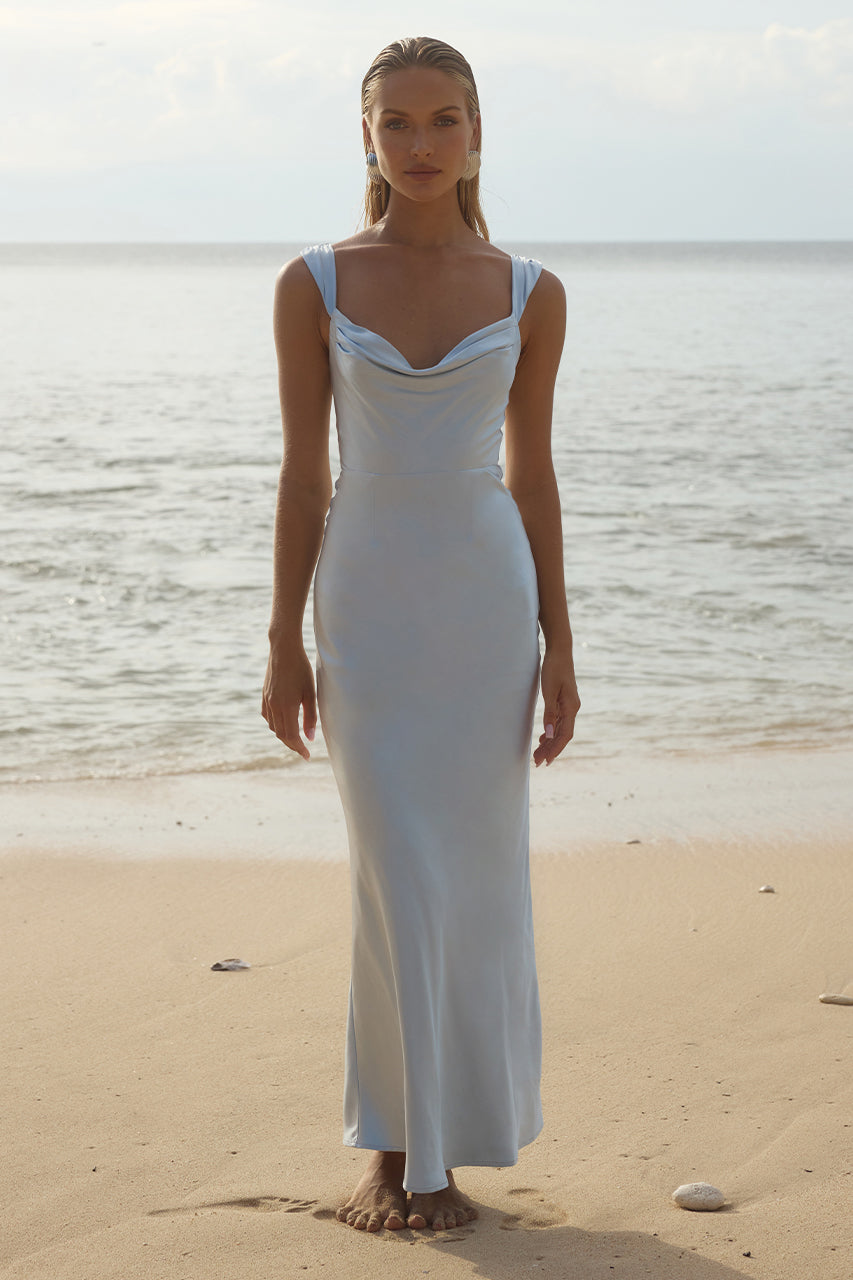 Margo Maxi Dress - Ice Blue - SHOPJAUS - JAUS