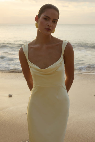 Margo Maxi Dress - Lemon - SHOPJAUS - JAUS