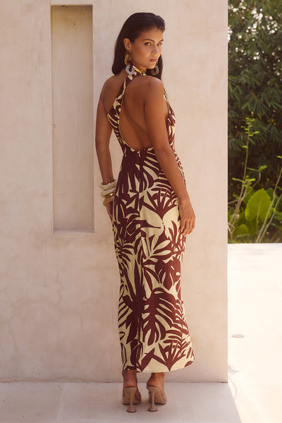 Matelo Midi Dress - Matelo Print - SHOPJAUS - JAUS