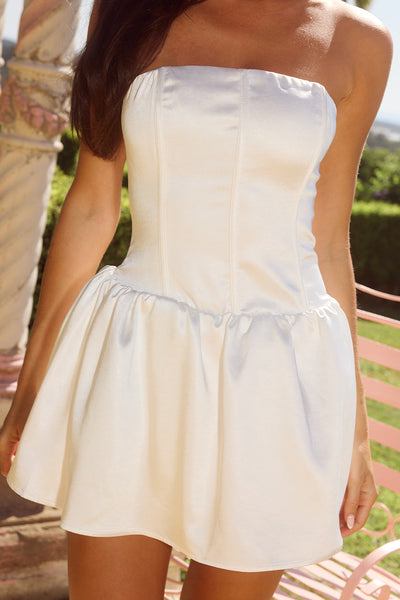 Matiya Mini Dress - White - SHOPJAUS - JAUS