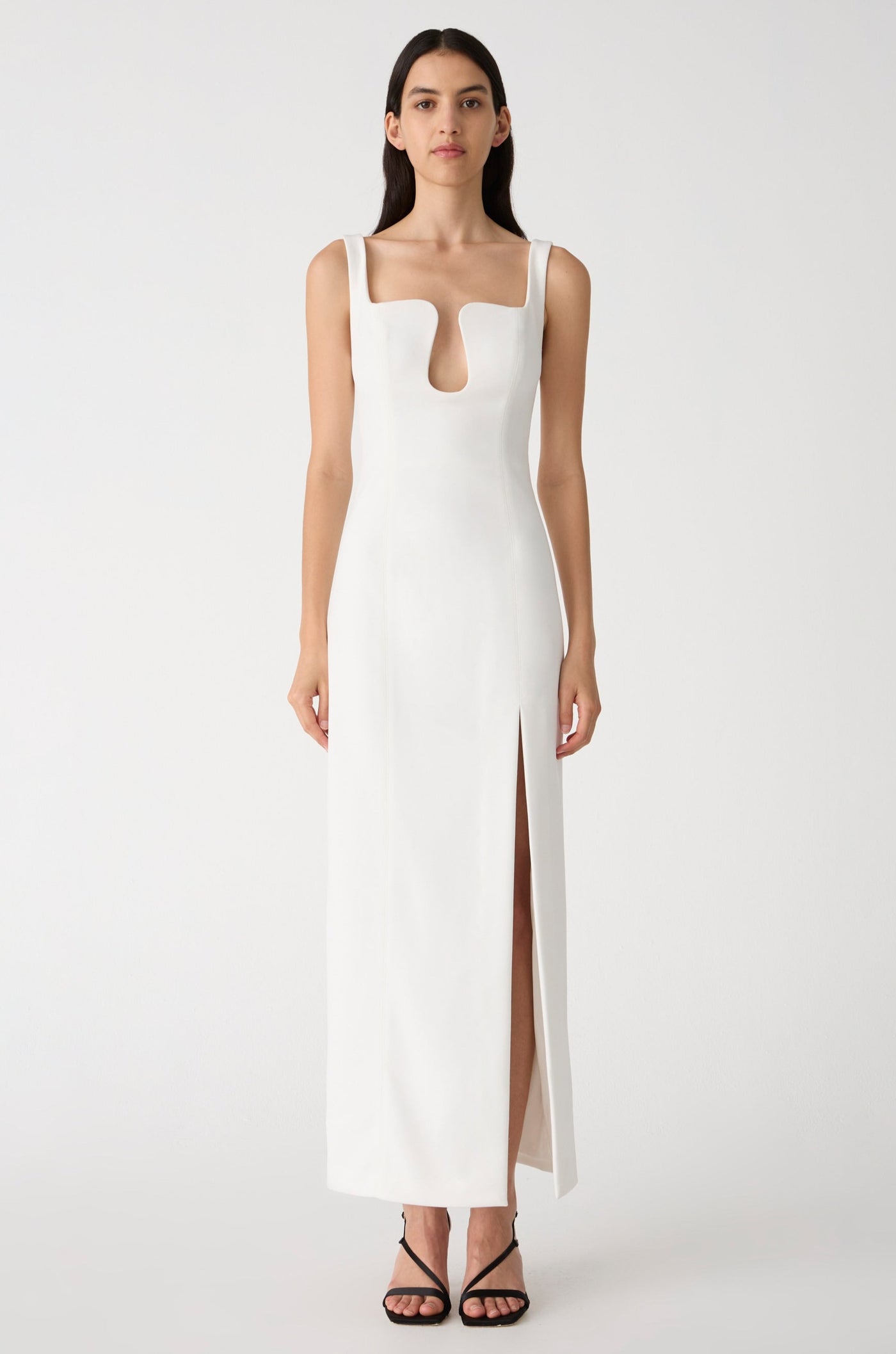 Misha Franka Crepe Gown - Ivory - SHOPJAUS - JAUS