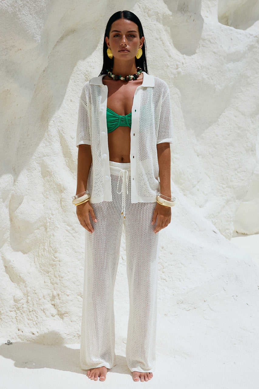 Myrah Pant - White - SHOPJAUS - JAUS