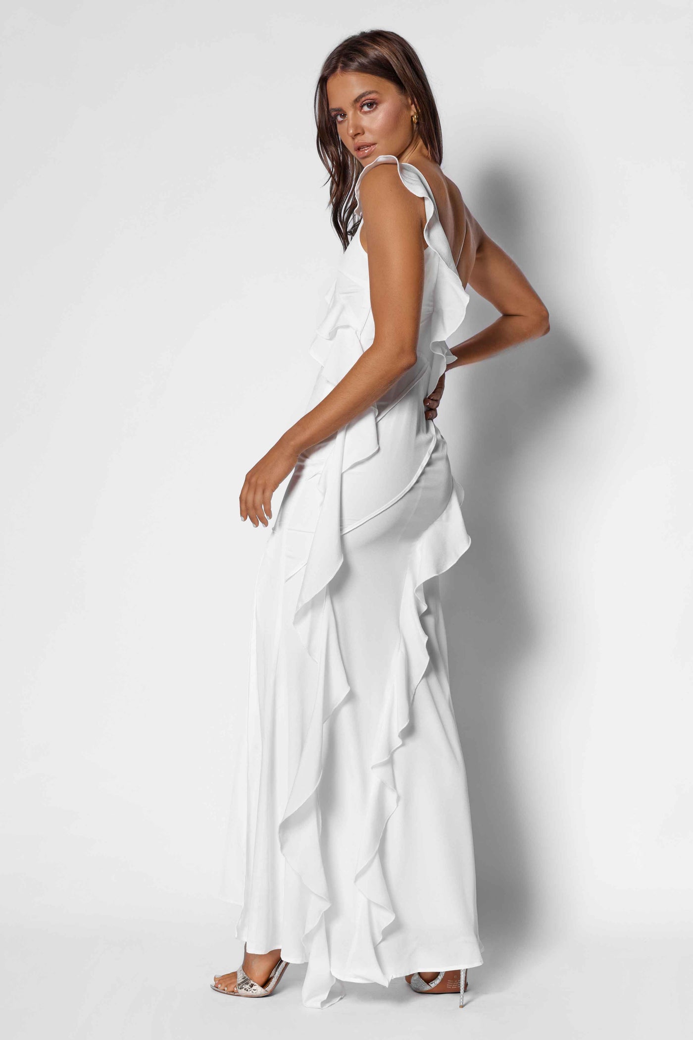 Meagan Dress - White - SHOPJAUS - JAUS