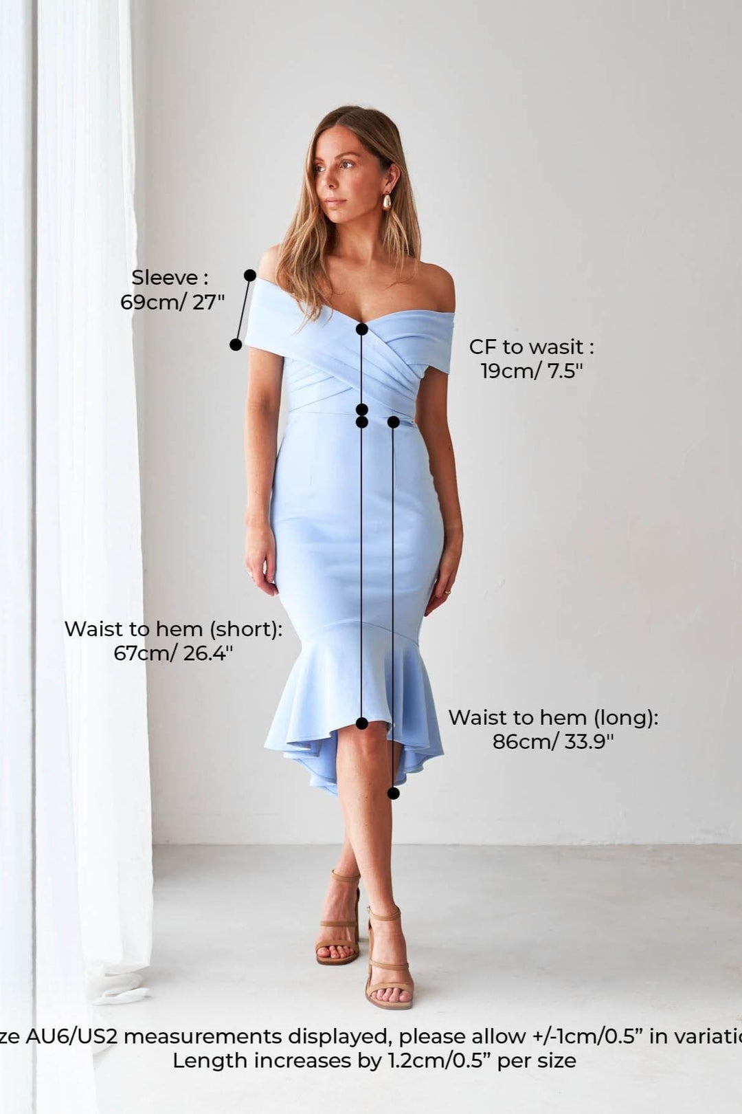 Brienne Dress - BABY BLUE