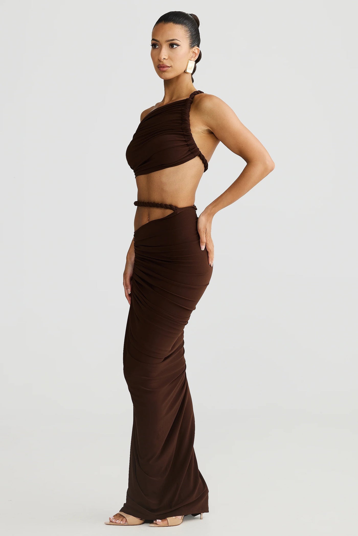 Zenaya Skirt - Espresso Brown