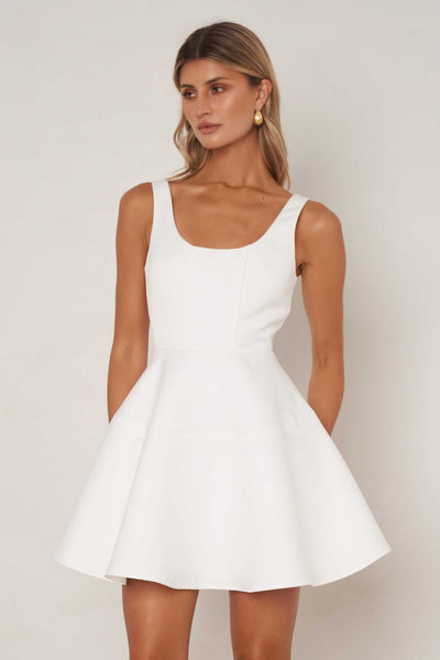 Melody Dress - White - SHOPJAUS - JAUS