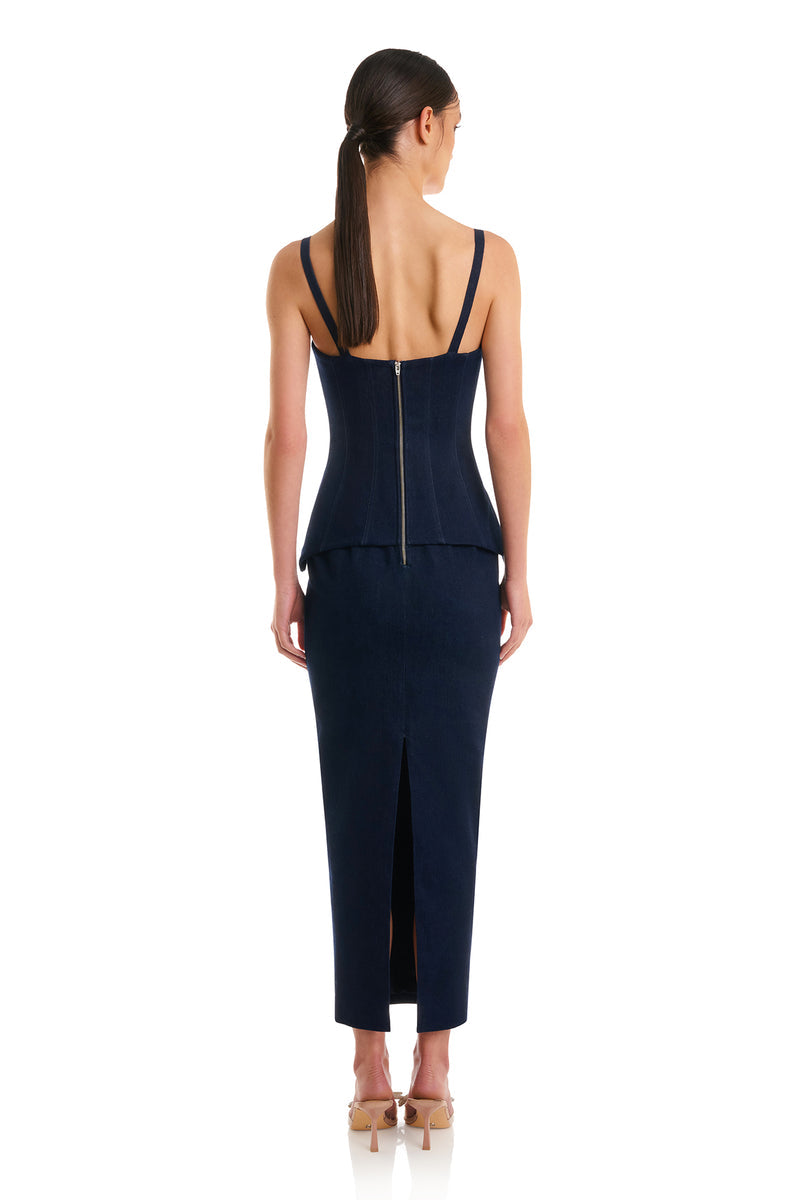 Monet Dress - Denim - SHOPJAUS - JAUS