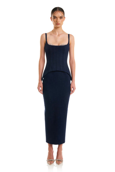 Monet Dress - Denim - SHOPJAUS - JAUS