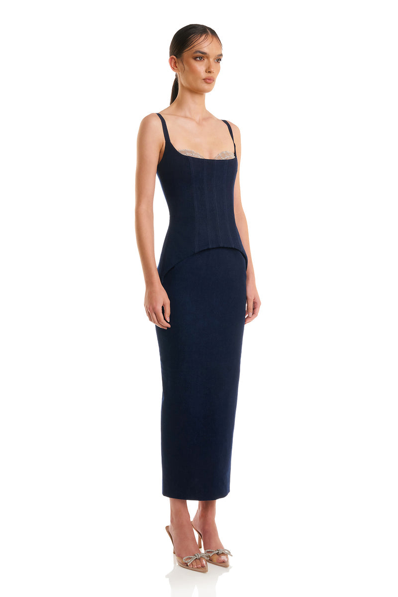 Monet Dress - Denim - SHOPJAUS - JAUS