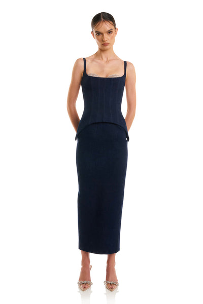 Monet Dress - Denim - SHOPJAUS - JAUS