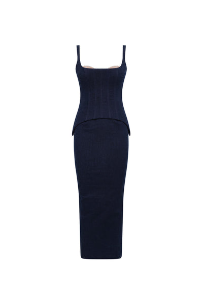 Monet Dress - Denim - SHOPJAUS - JAUS