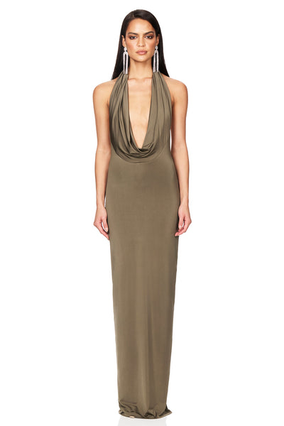Nookie Element Gown - Khaki - SHOPJAUS - JAUS