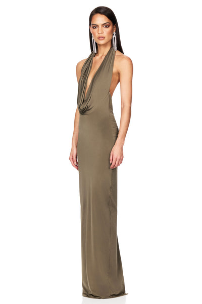 Nookie Element Gown - Khaki - SHOPJAUS - JAUS