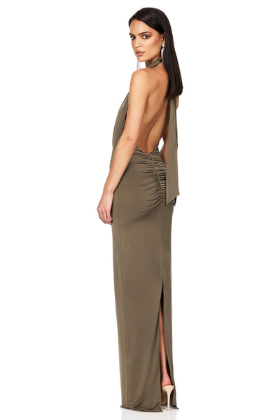 Nookie Element Gown - Khaki - SHOPJAUS - JAUS