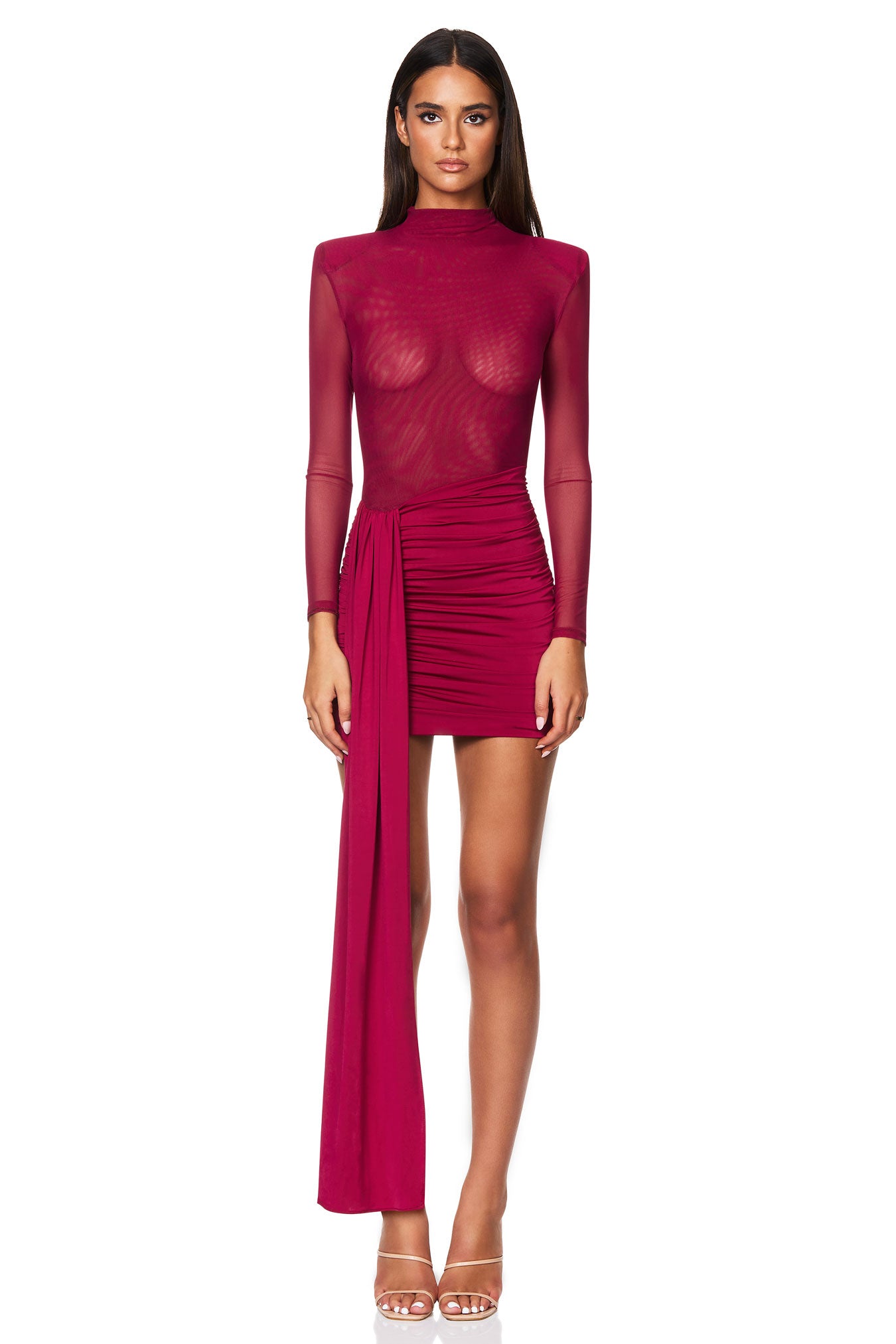 Nookie Enigma Mini Dress - Ruby - SHOPJAUS - JAUS