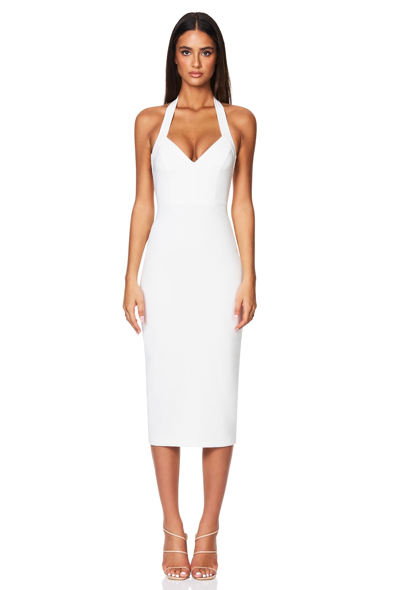 Nookie Love Affair Midi Dress - White - SHOPJAUS - JAUS