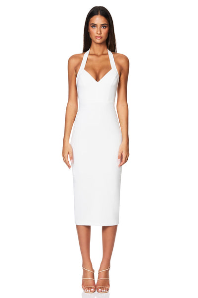 Nookie Love Affair Midi Dress - White - SHOPJAUS - JAUS