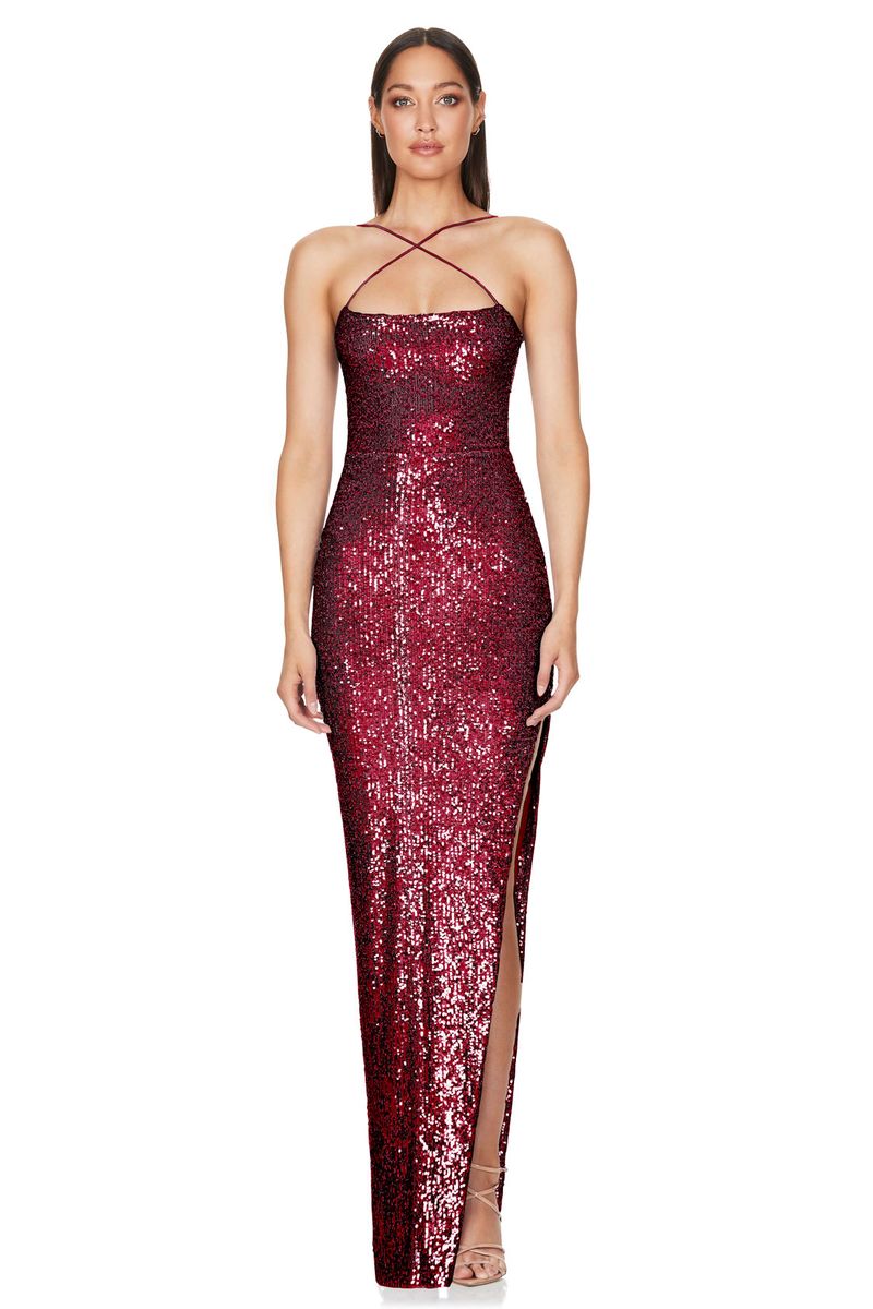 Nookie Leilani Gown - Cherry - SHOPJAUS - JAUS