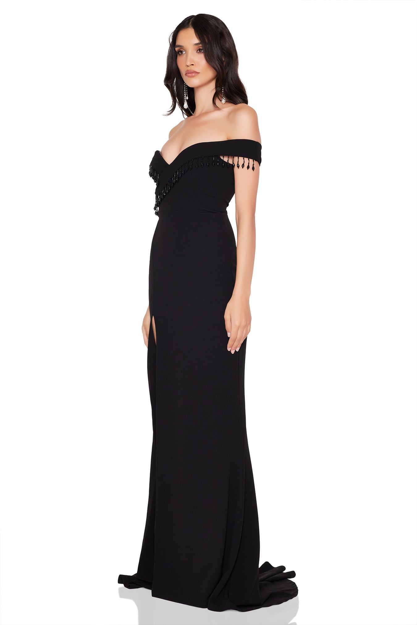 Nookie Chicane Gown - Black - SHOPJAUS - JAUS