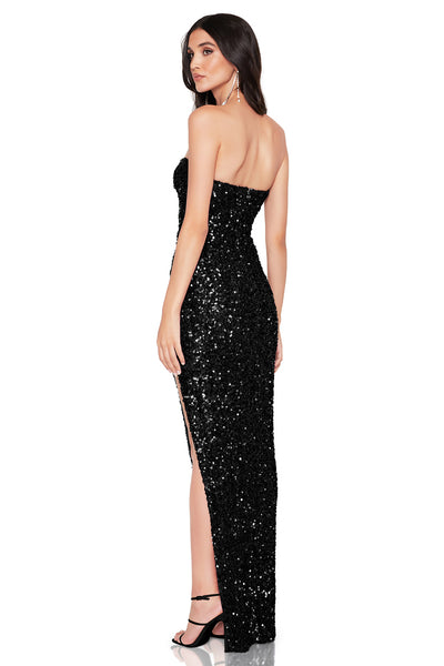 Nookie Revel Strapless Gown - Black - SHOPJAUS - JAUS