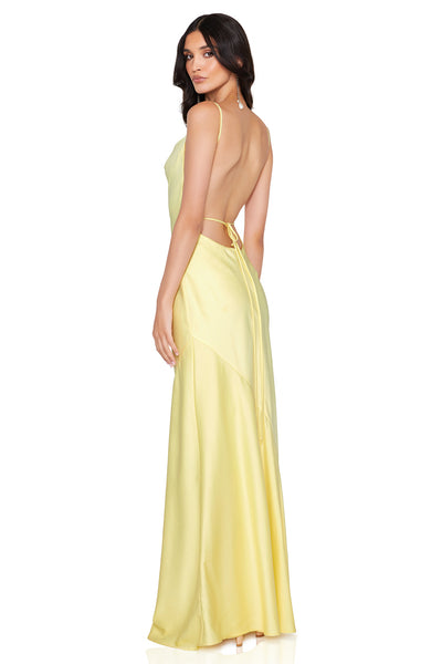 Nookie Entice Drape Gown - Lemon - SHOPJAUS - JAUS