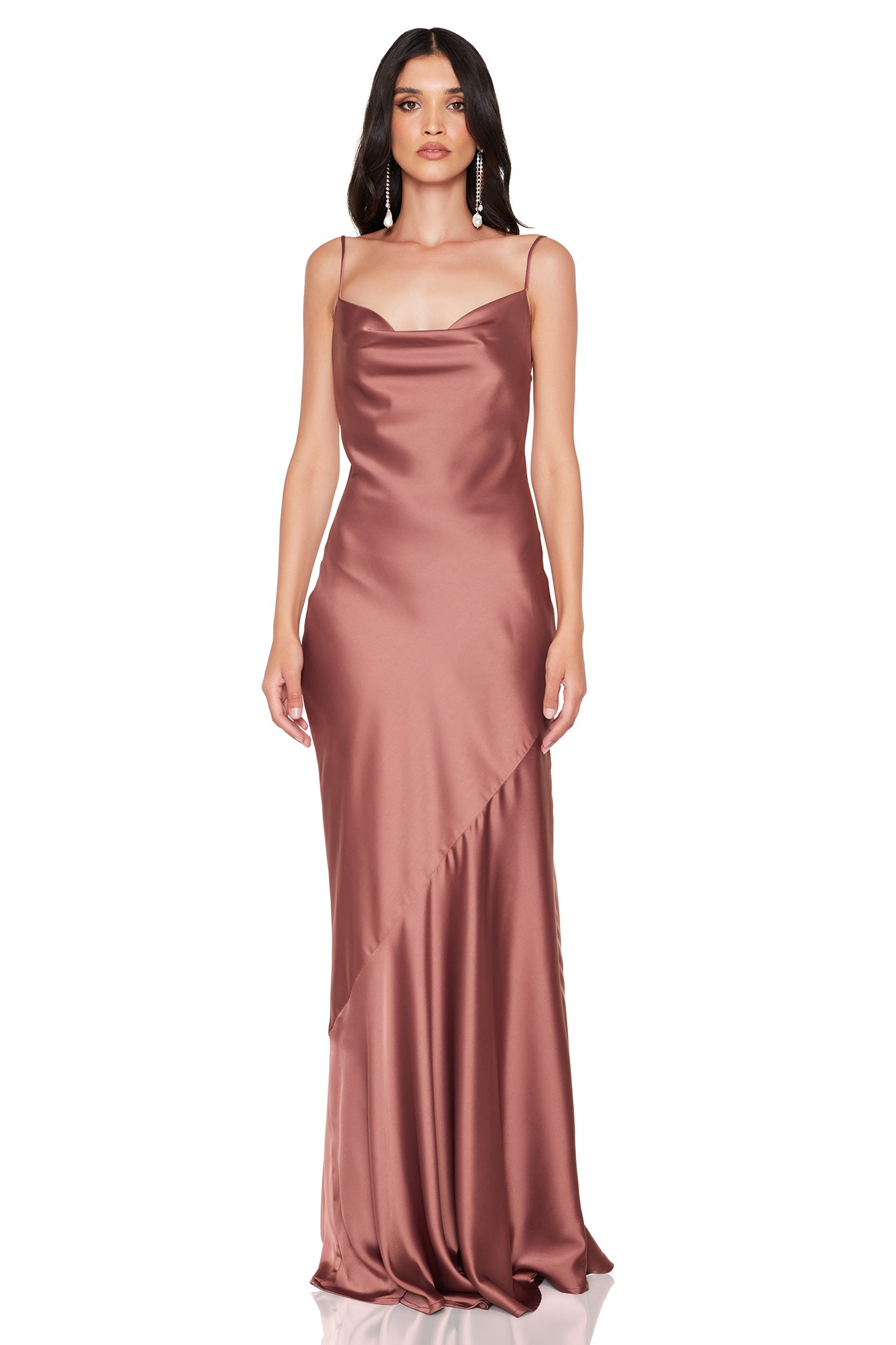 Nookie Entice Drape Gown - Mocha - SHOPJAUS - JAUS