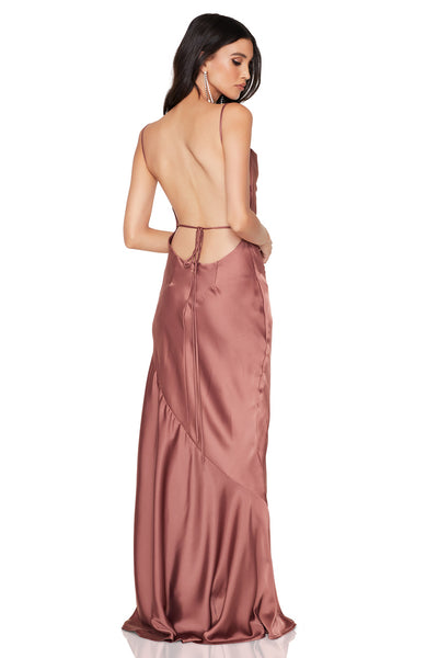 Nookie Entice Drape Gown - Mocha - SHOPJAUS - JAUS