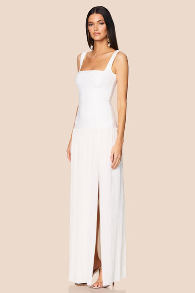 Nookie Desiree Square Neck Maxi Dress - White - SHOPJAUS - JAUS