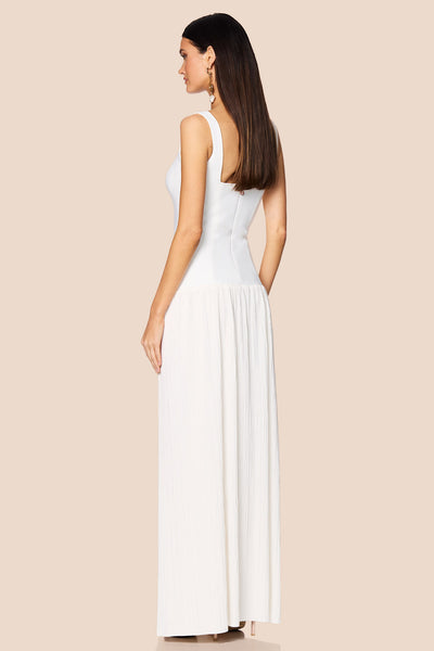 Nookie Desiree Square Neck Maxi Dress - White - SHOPJAUS - JAUS