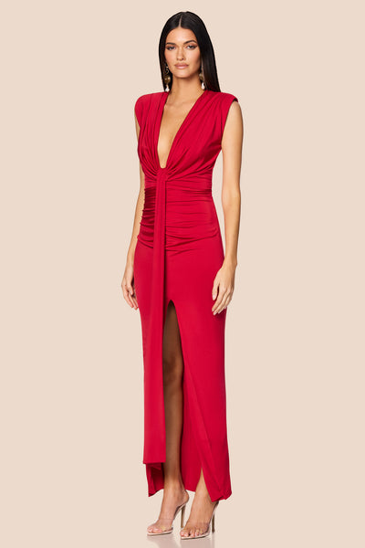 Nookie Giselle Maxi Dress -  Red - SHOPJAUS - JAUS