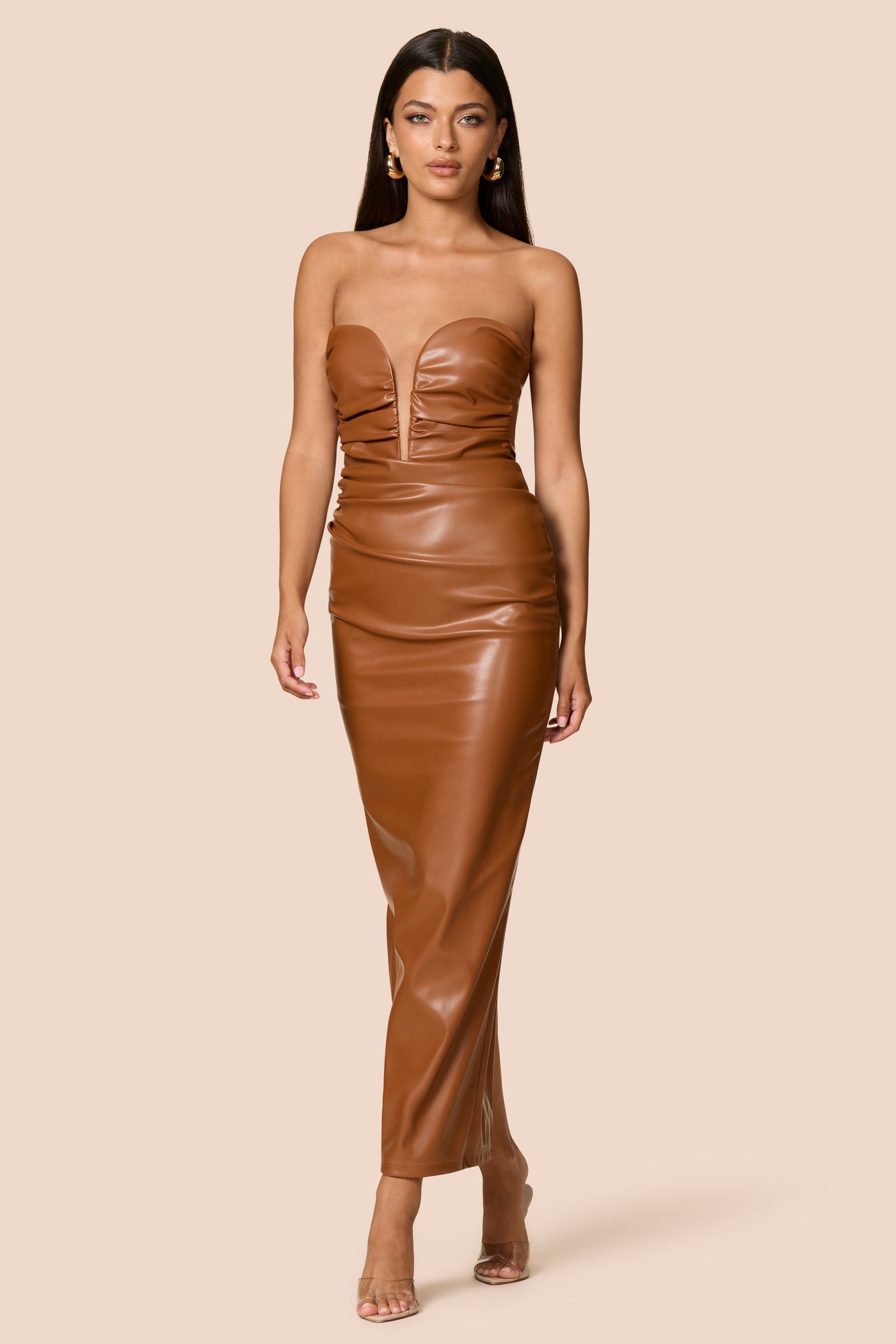 Nookie Evoke Maxi Dress - Brown