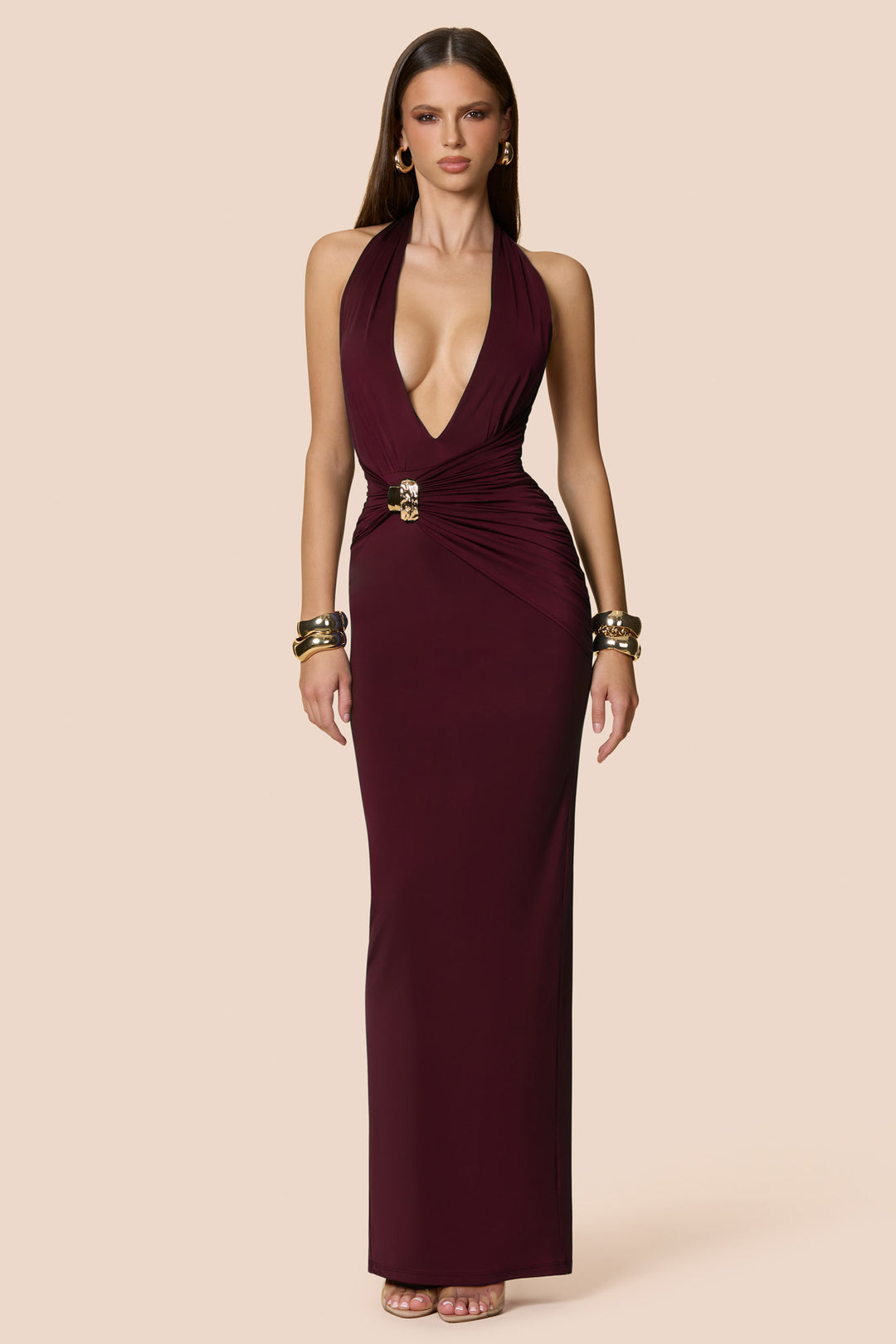 Portia Halter Maxi Wine / XS