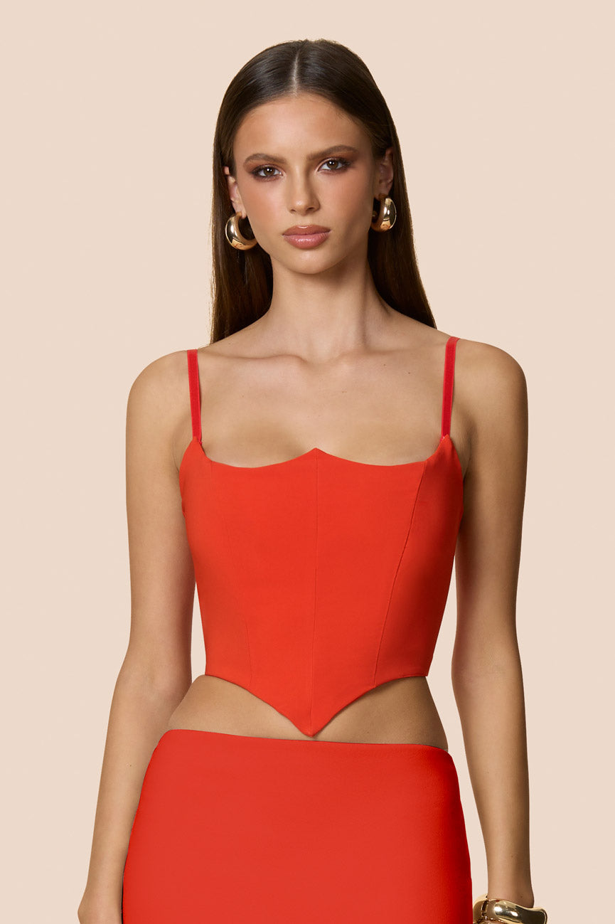 Nookie Aaliyah Crop Top - Tangerine