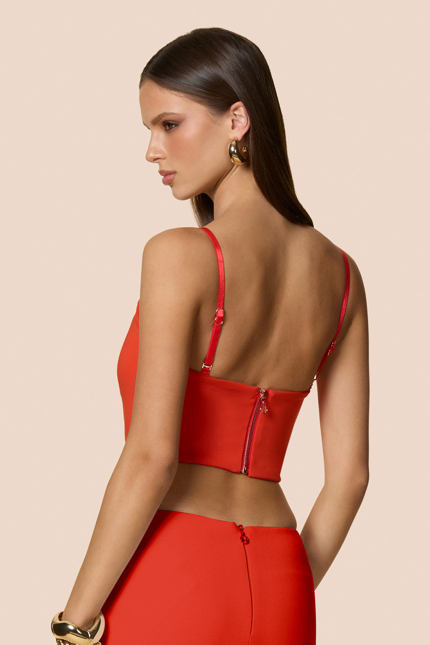 Nookie Aaliyah Crop Top - Tangerine