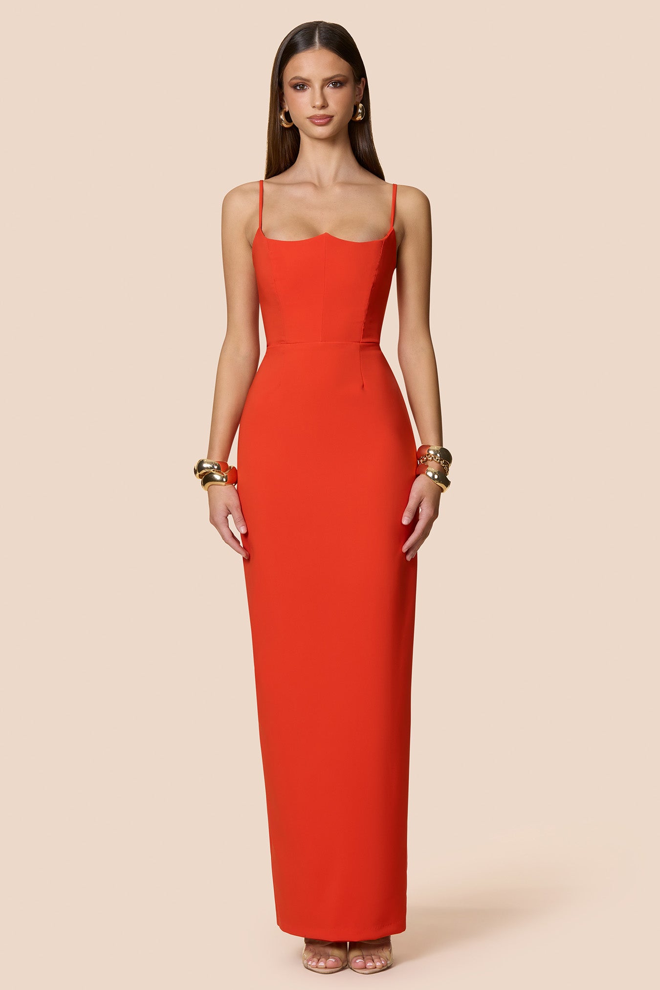 Nookie Aaliyah Maxi Dress - Tangerine