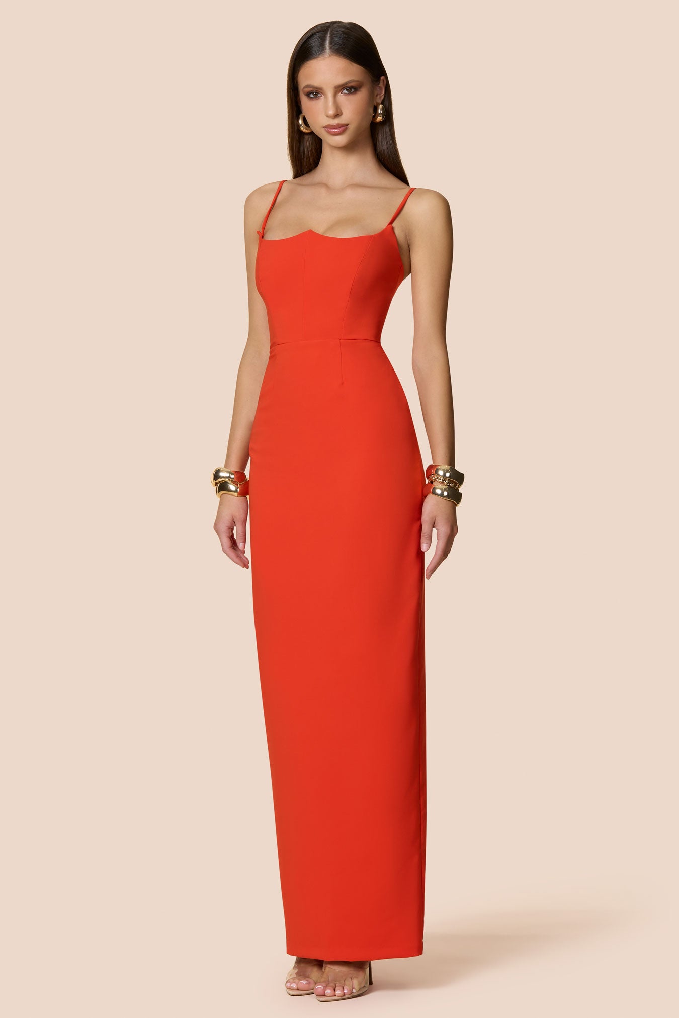 Nookie Aaliyah Maxi Dress - Tangerine | JAUS Nookie Aaliyah Maxi Dress - Tangerine | JAUS