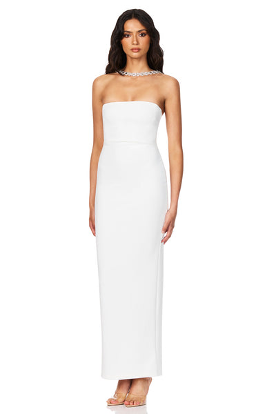Nookie Madison Gown - White - SHOPJAUS - JAUS