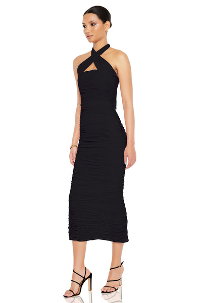 Nookie Monroe Midi Dress - Black - SHOPJAUS - JAUS