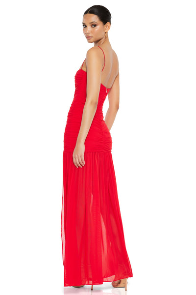 Nookie Monroe Gown - Flame - SHOPJAUS - JAUS