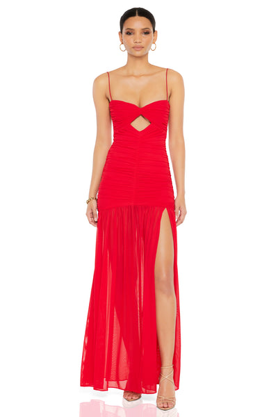 Nookie Monroe Gown - Flame - SHOPJAUS - JAUS