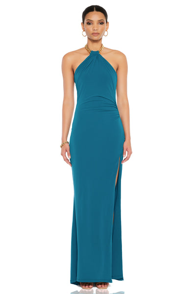 Nookie Captivate Halter Gown - Jade - SHOPJAUS - JAUS