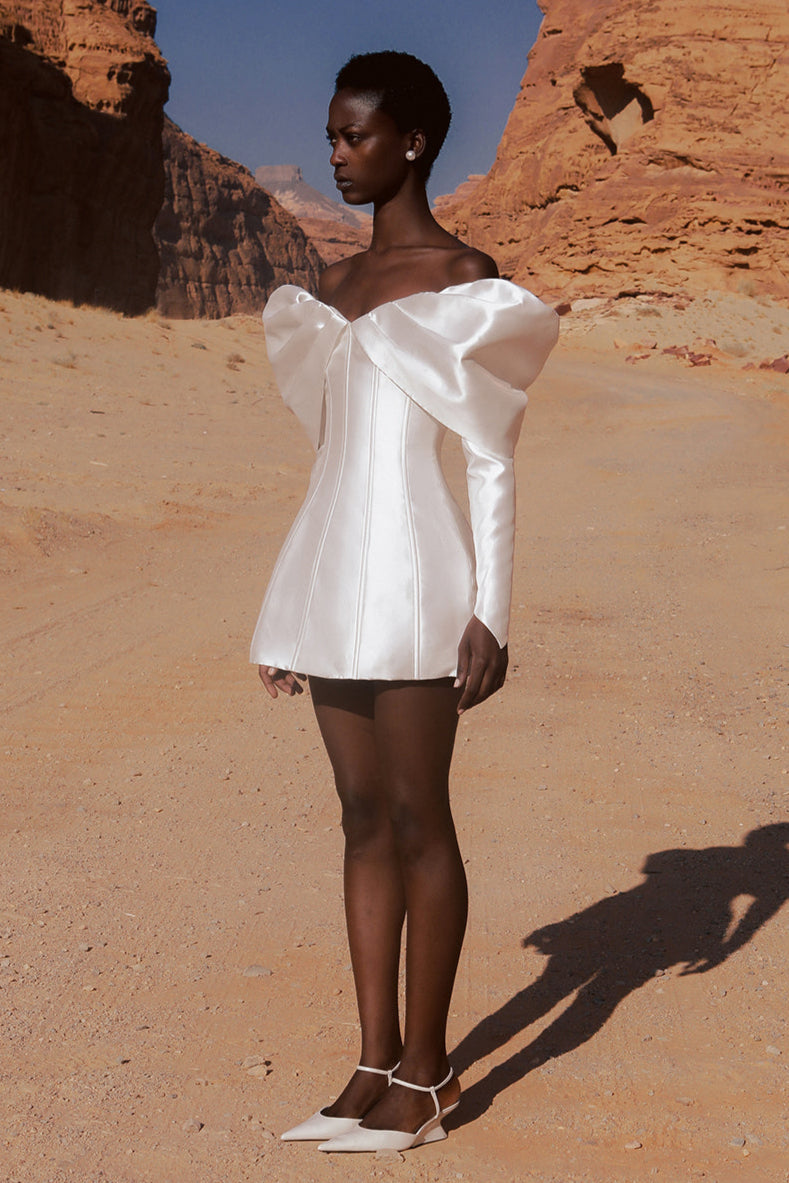 Nadal Dress - White - SHOPJAUS - JAUS