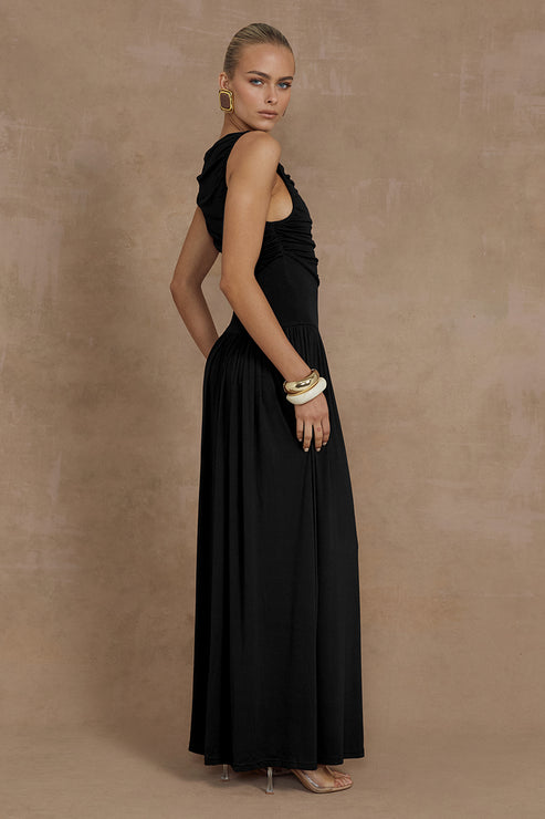 nalla maxi dress brown Nalla Maxi Dress - Black