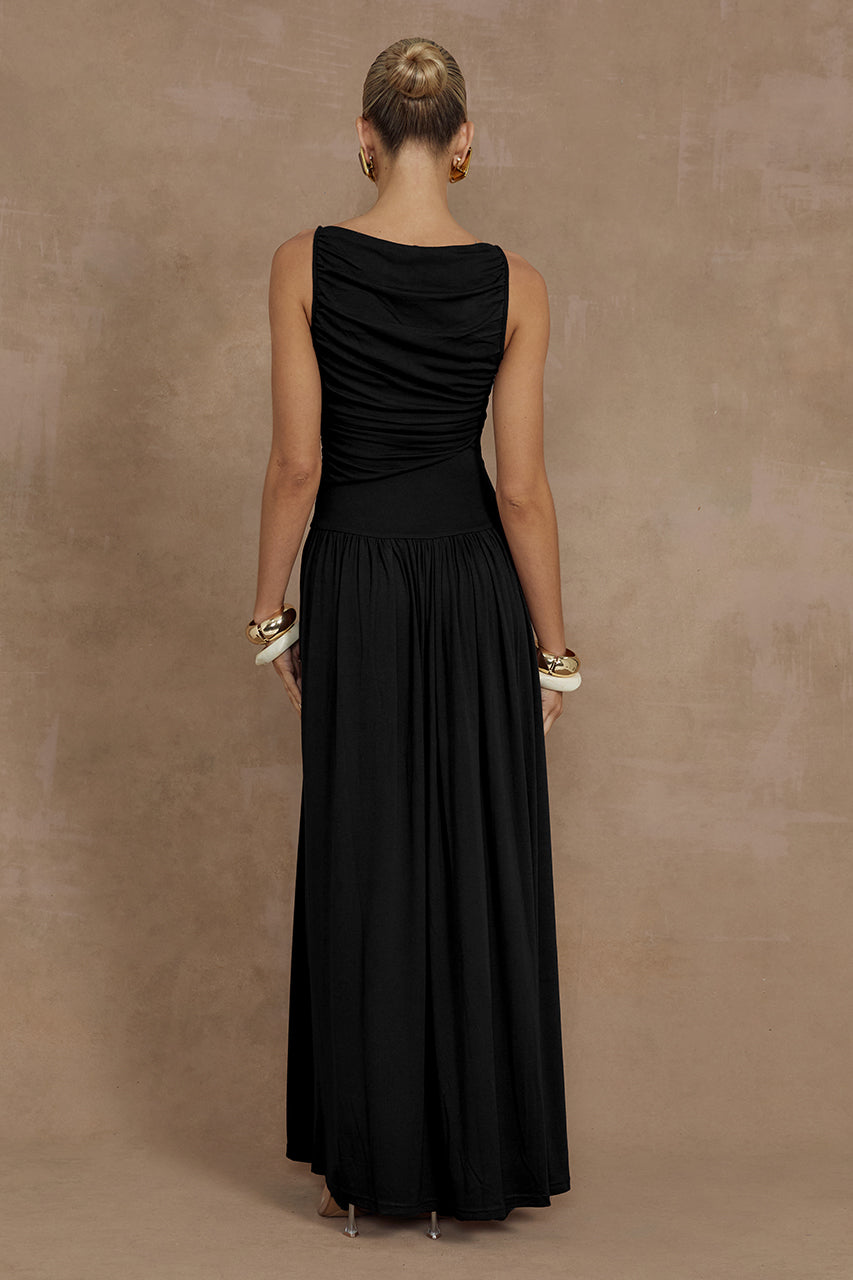 Nalla Maxi Dress - Black - SHOPJAUS - JAUS