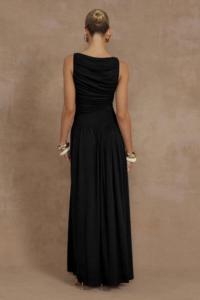 Nalla Maxi Dress - Black - SHOPJAUS - JAUS