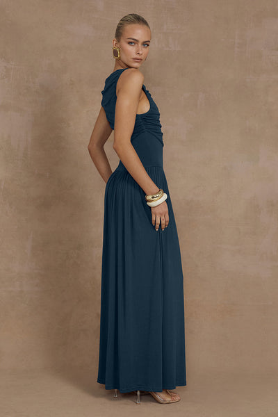 Nalla Maxi Dress - Steel - SHOPJAUS - JAUS